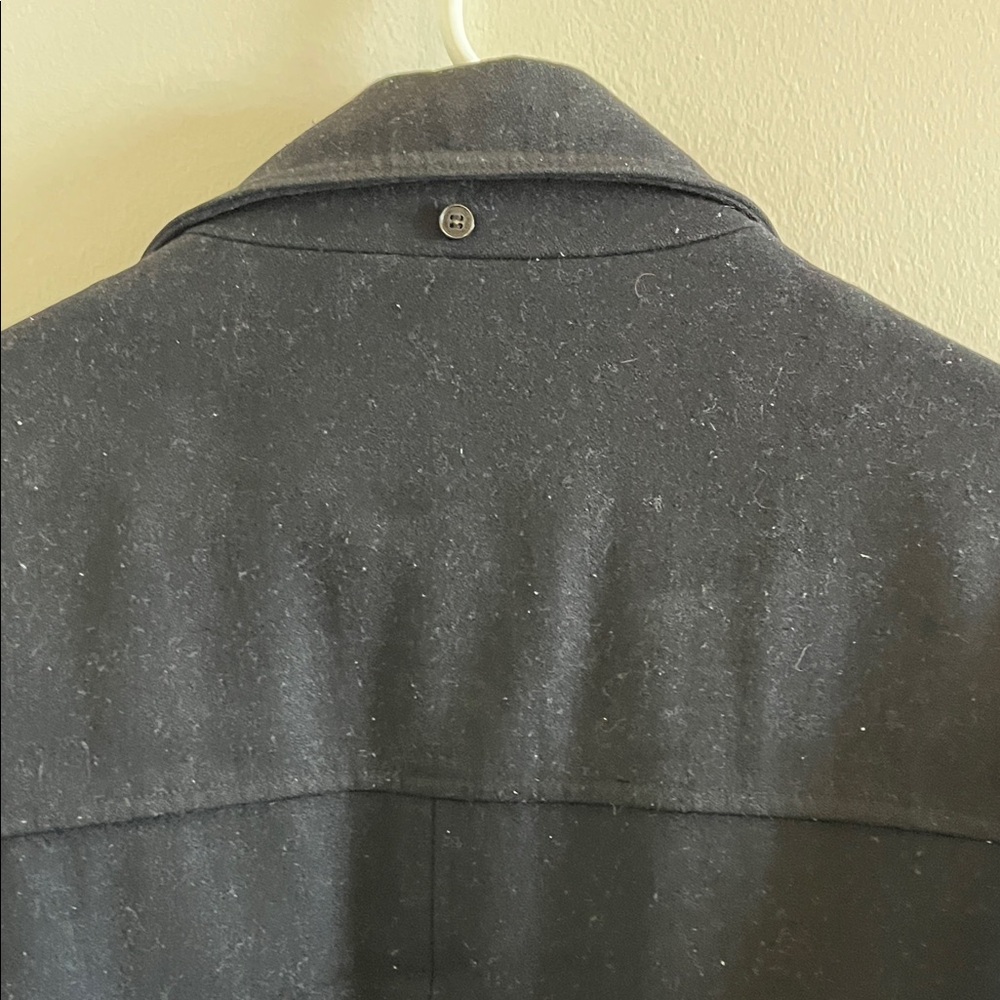 Calvin Klein Men's Classic Black Pea Coat - Picture 10 of 10